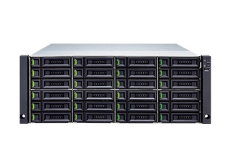 High-density storage server with 24 drive bays.