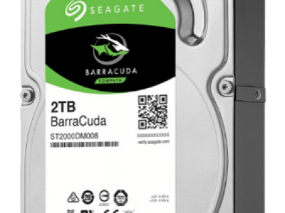 Seagate 2TB BarraCuda internal hard drive.